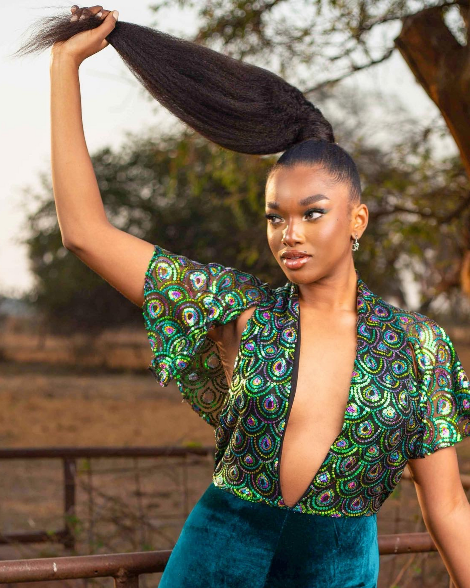 Sleek ponytail on natural hair deals